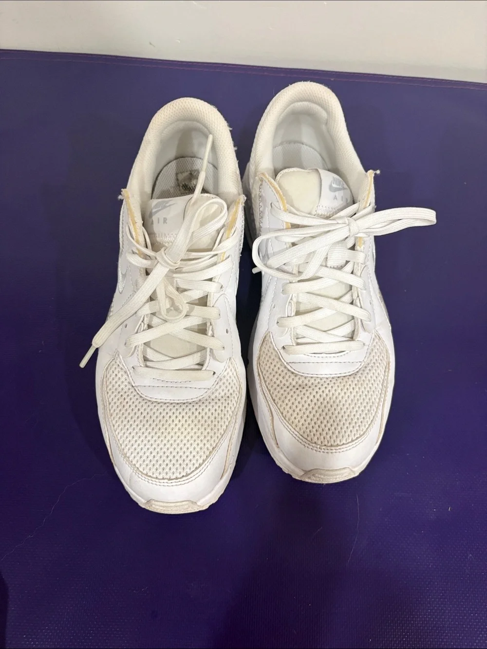 Nike Women’s White Mesh & Leather Athletic Sneakers